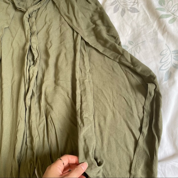 Lock & Key - Women's Army Green Open Side Culottes - Size Small - Picture 7 of 10